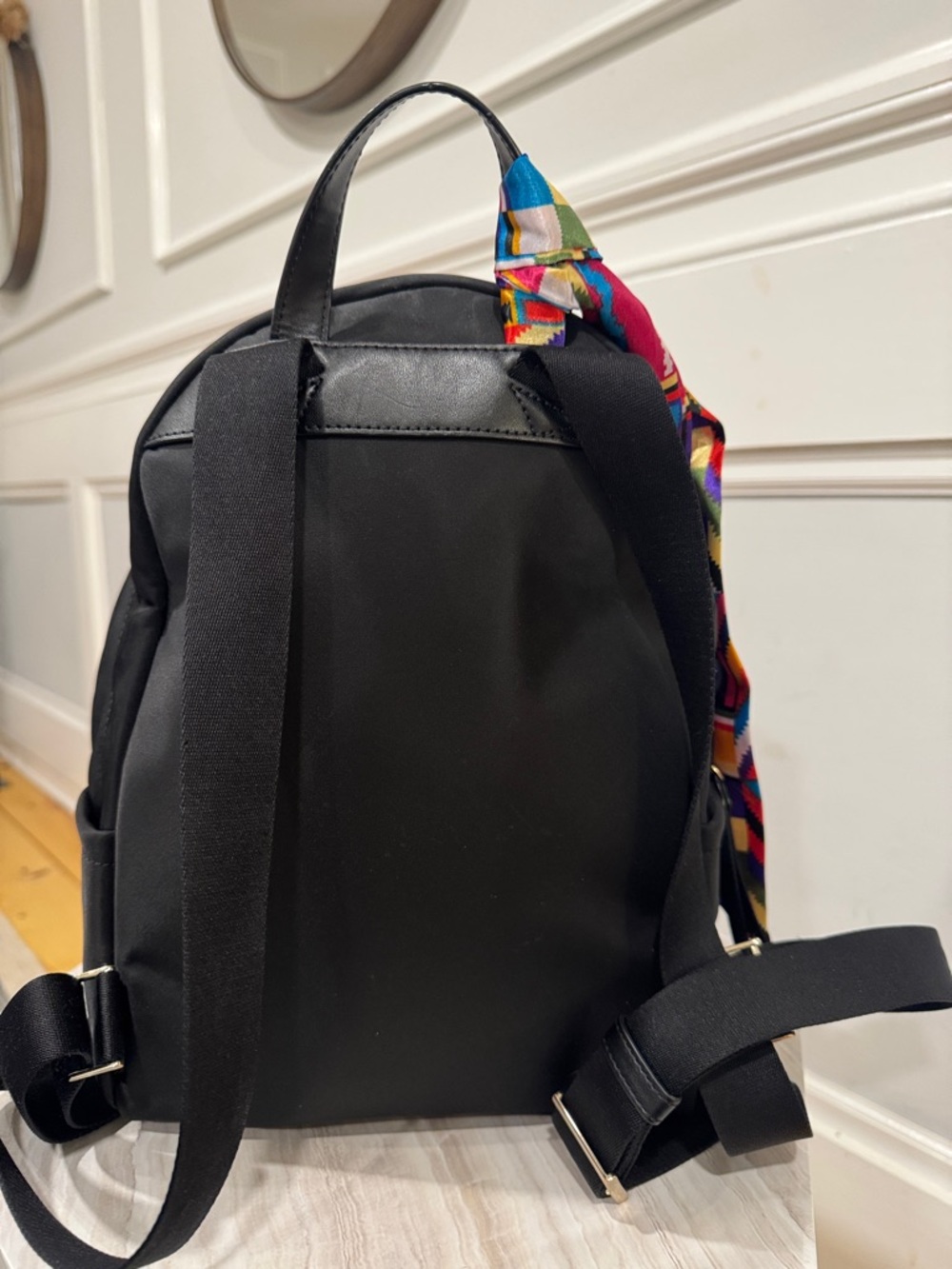 Kate Spade Bag Chelsea Black Nylon Backpack - Picture 8 of 17